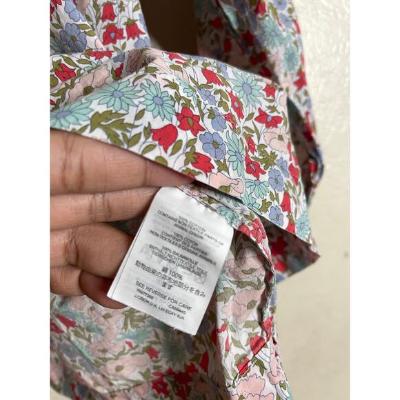 J.Crew  Liberty Fabrics Floral Cotton Blouse Top in Edenham Print  Womans 6 - Picture 11 of 11